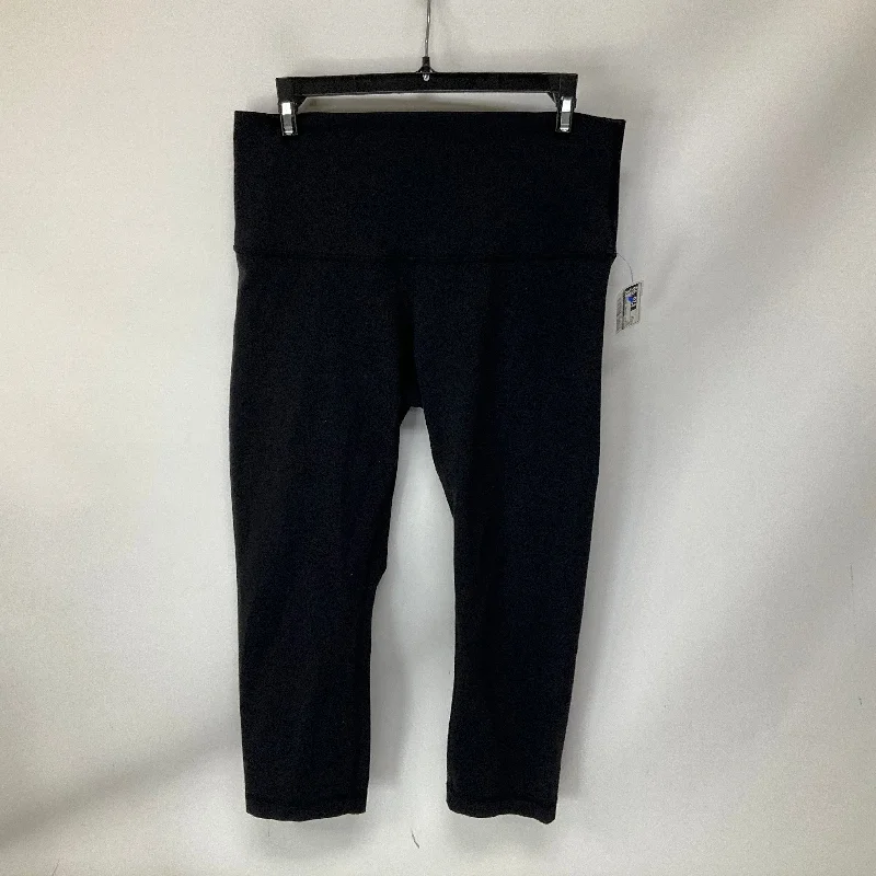 Athletic Leggings Capris By Lululemon In Black, Size: 10 Masculine Men's Thick