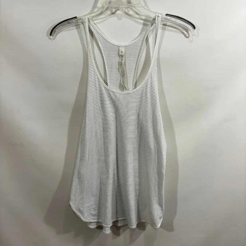 Athletic Tank Top By Lululemon In White, Size: 8 Laid