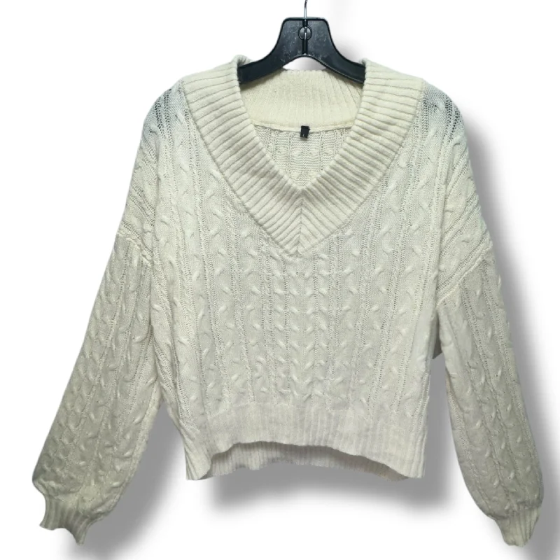 Sweater Unbranded In Cream, Size: L Sporty Men's Athleisure 