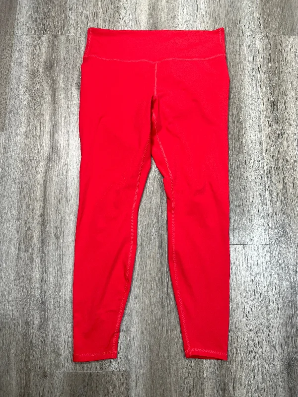 Athletic Leggings By All In Motion In Red, Size: Xl Monochromatic All