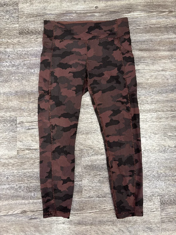 Athletic Leggings By Lululemon In Camouflage Print, Size: 10 Preppy Men's College