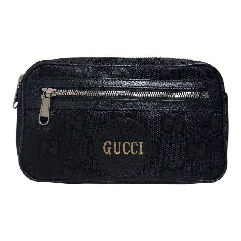GUCCI/Fanny Pack/Monogram/Nylon/BLK/off the grid Hip Men's Retro