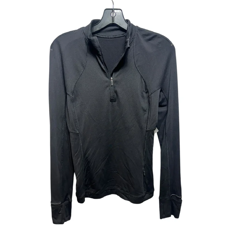 Athletic Top Long Sleeve Crewneck By Lululemon In Black, Size: 8 Athletic Men's High