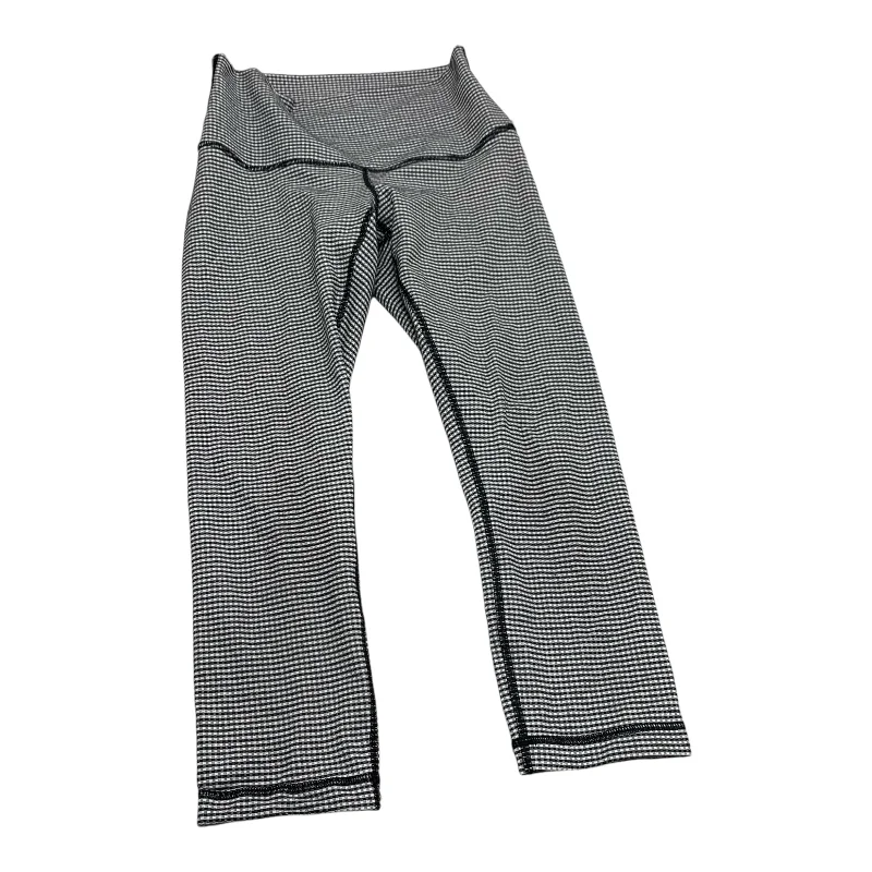 Athletic Leggings Capris By Lululemon In Black & White, Size: Xs Cool Men's Skate