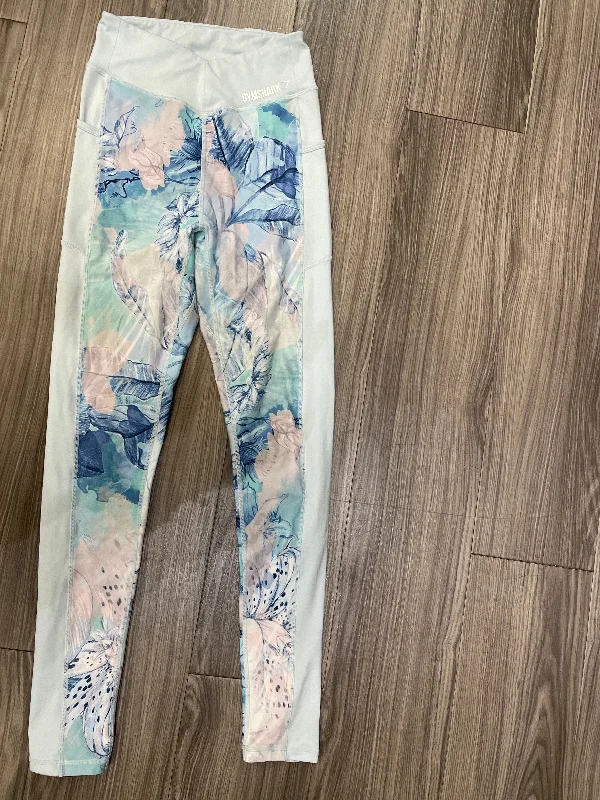 Athletic Leggings By Gym Shark In Floral Print, Size: S Gym