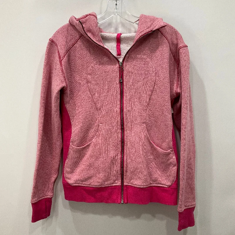 Athletic Jacket By Lululemon In Pink, Size: 4 Youthful Men's Anime
