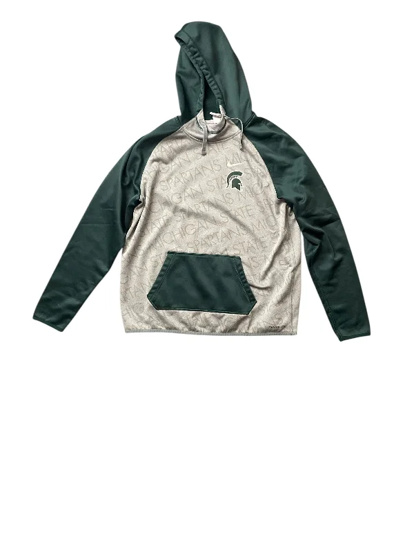 Sweatshirt Hoodie By Nike Apparel In Green, Size: L