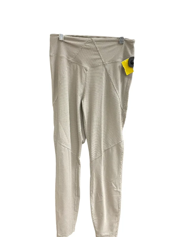 Athletic Leggings By Good American In Tan, Size: L Laid