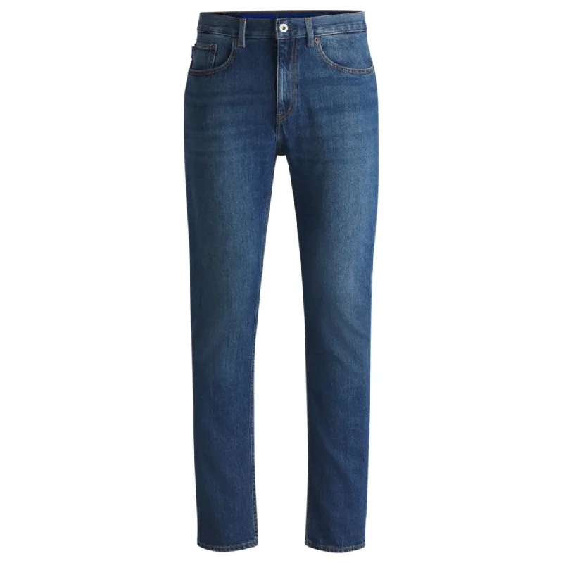 Slim-fit jeans in blue stretch denim Sophisticated Men's 