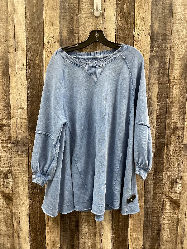 Sweatshirt Crewneck By American Eagle In Blue, Size: Xs