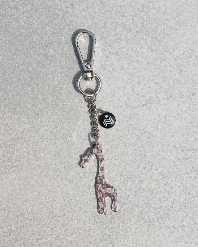Giraffe Keychain Sophisticated Men's French