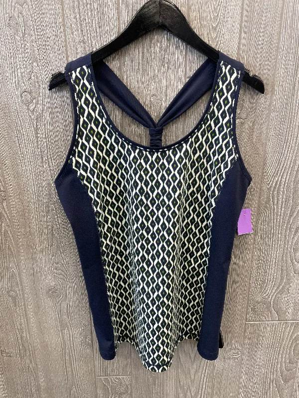 Athletic Tank Top By Zenergy By Chicos In Blue, Size: L Edgy Men's Punk
