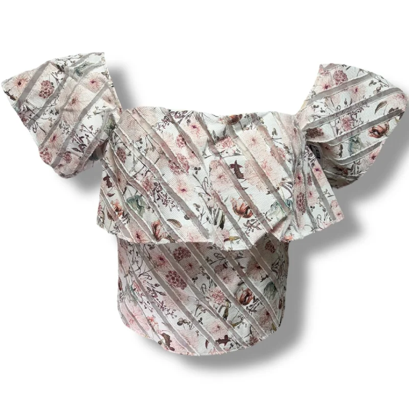 Top Short Sleeve By camilla and marc In Floral Print, Size: 10 Vacation