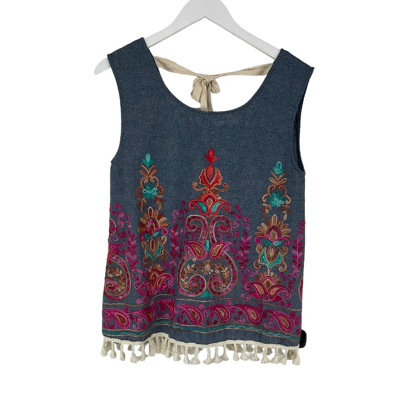Grey Top Sleeveless Entro, Size M Casual Men's Japanese 