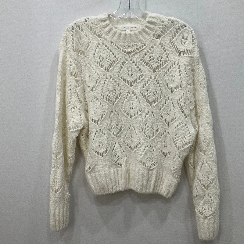 Sweater By coco and jaimeson In White, Size: S Minimalist Men's Casual 