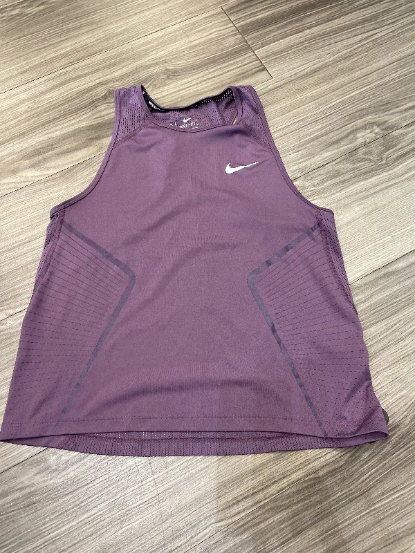 Athletic Tank Top By Nike In Purple, Size: M Unique Men's Upcycled