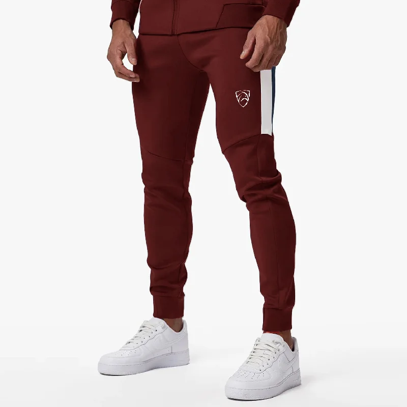 Tf-Maroon PolyFleece Squad Cuff Bottoms