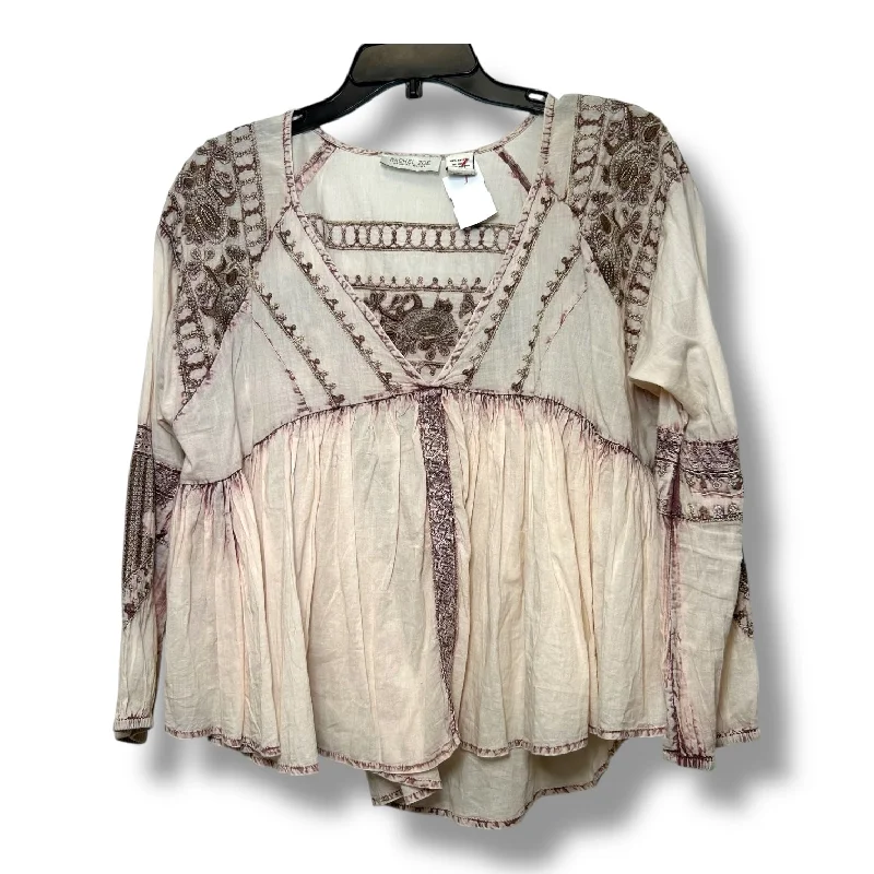 Top Long Sleeve By Rachel Zoe In Pink, Size: M Dynamic Men's Glow