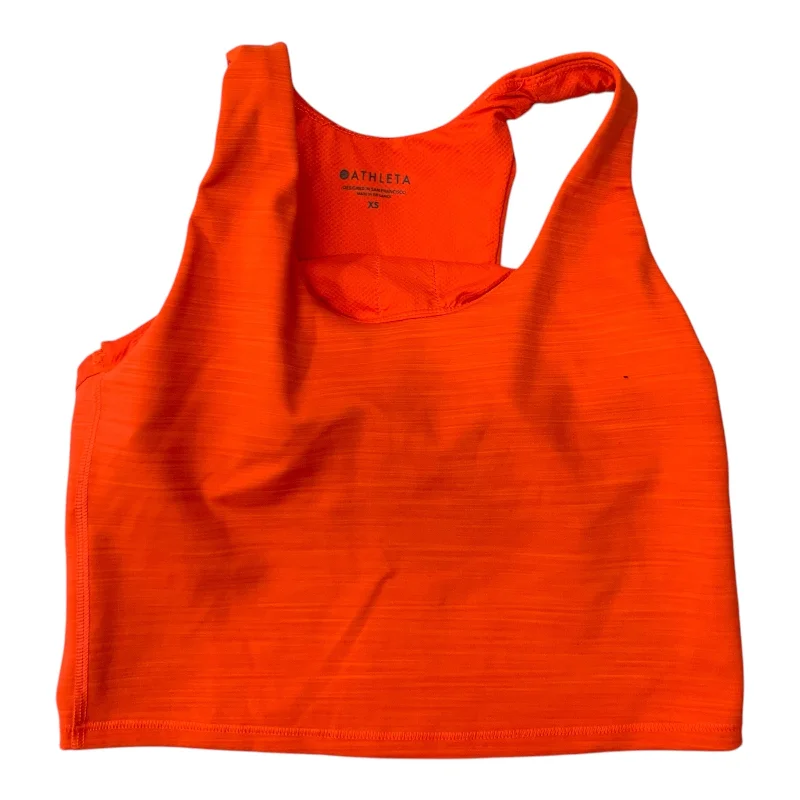 Athletic Tank Top By Athleta In Orange, Size: Xs Cozy Men's Sherpa