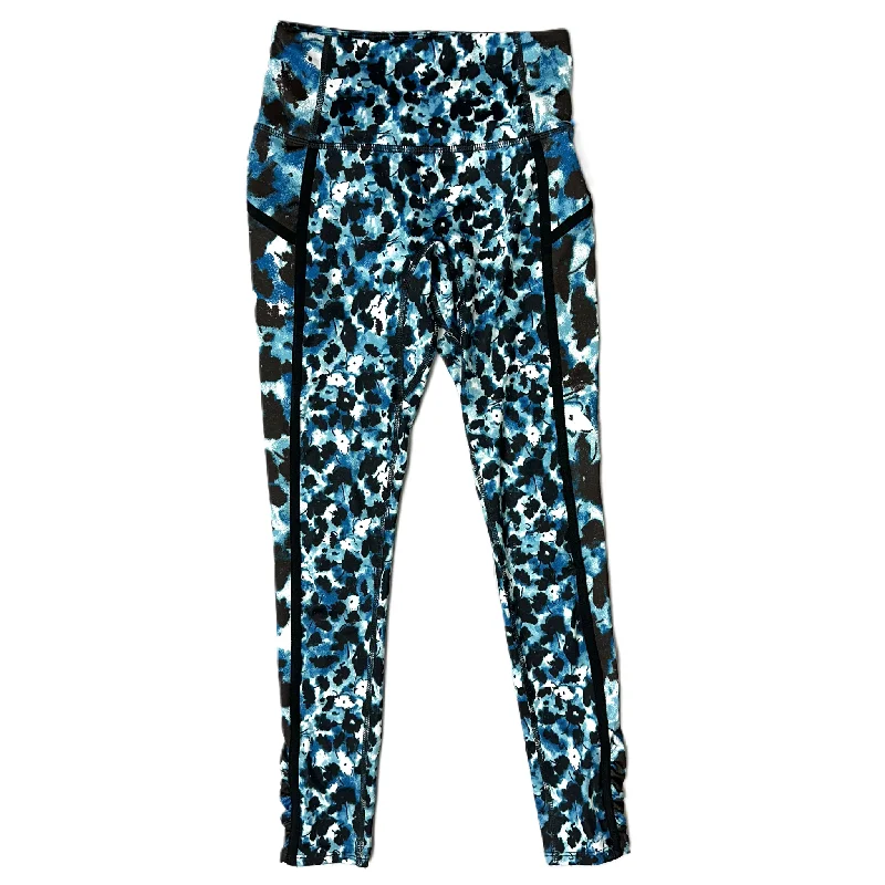 Athletic Leggings By Free People In Black & Blue, Size: Xs Masculine Men's 