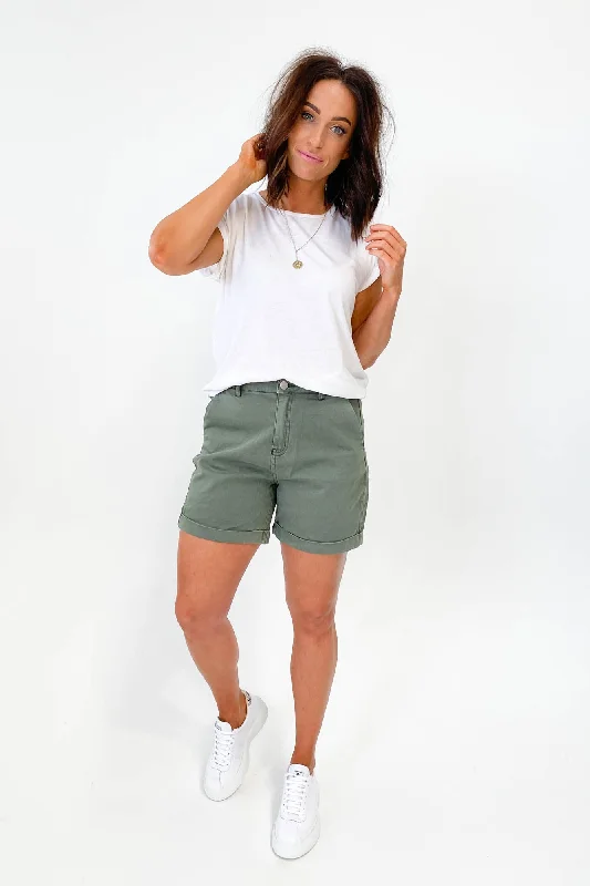 Foxwood Caddy Short Khaki Sleek Men's Contemporary 