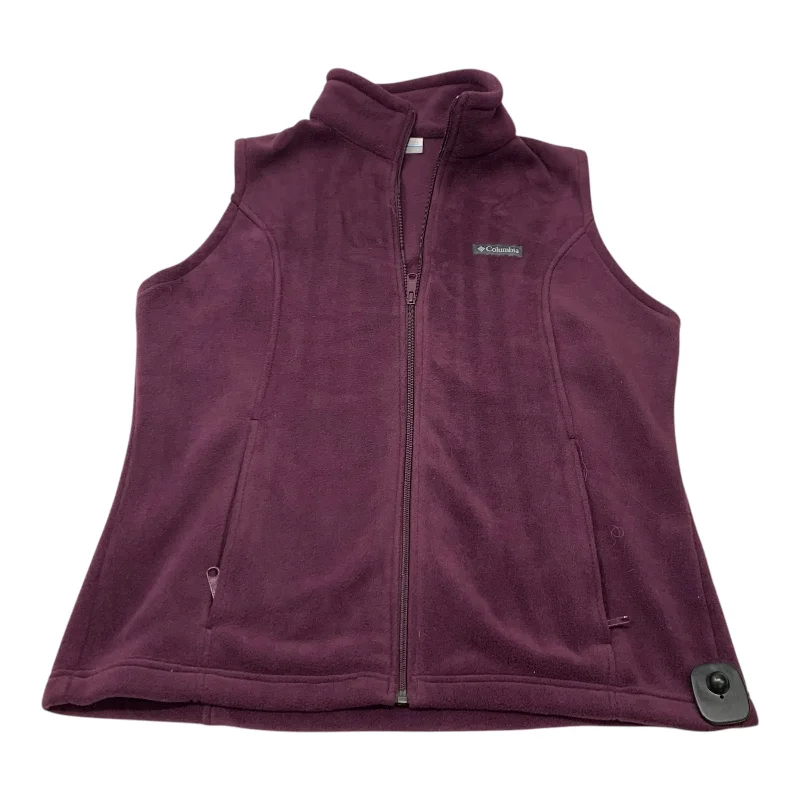 Vest Fleece By Columbia In Purple, Size: L