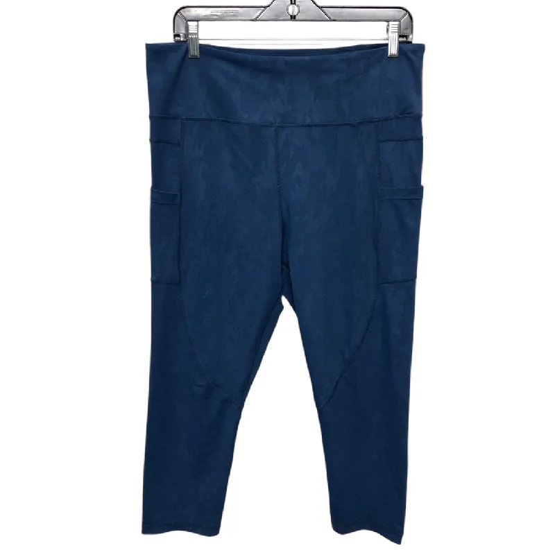 Athletic Leggings Capris By Zyia In Blue, Size: 16 Preppy Men's College