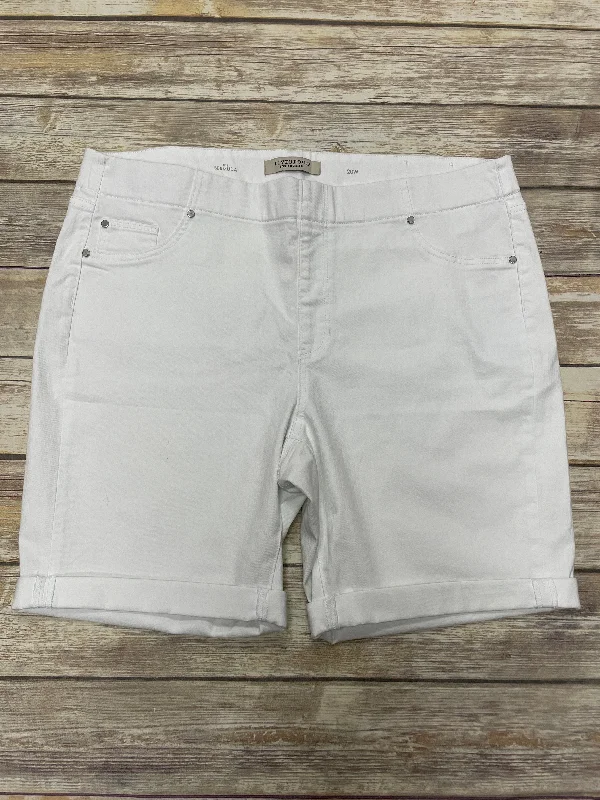Shorts By Liverpool In White, Size: 20w Sleek Men's Contemporary 