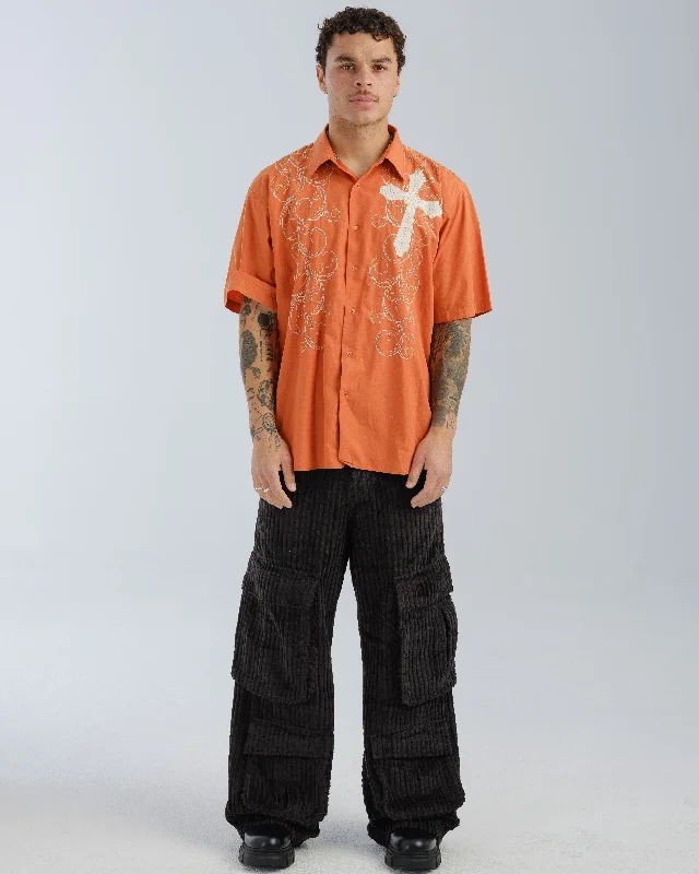 Legacy. 24". 2 Wale Corduroy. Black. Monochromatic Office Style