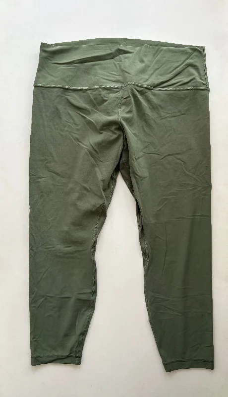Athletic Leggings By Lululemon In Green, Size: 1x Earthy Men's Hemp