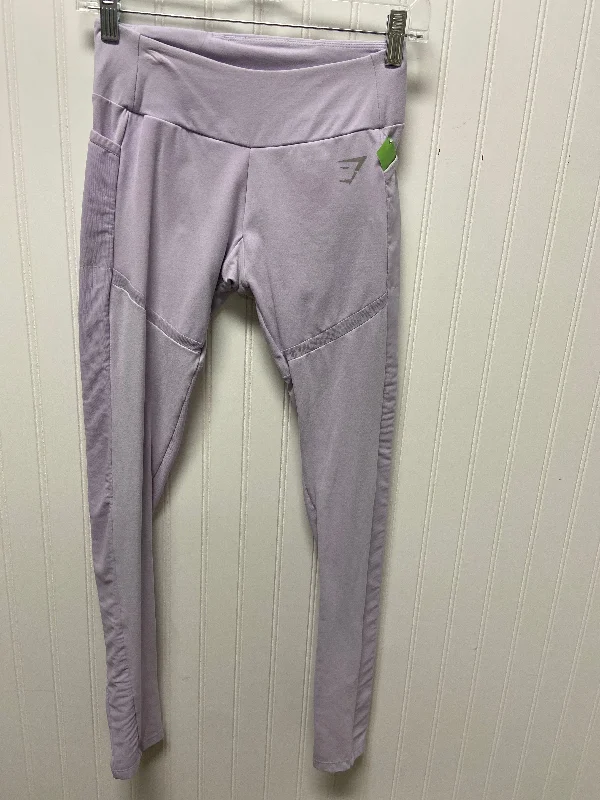 Athletic Leggings By Gym Shark In Lilac, Size: S Unique Men's Upcycled