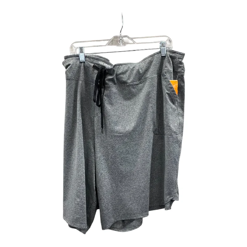 Athletic Shorts By Tek Gear In Grey, Size:4X Street