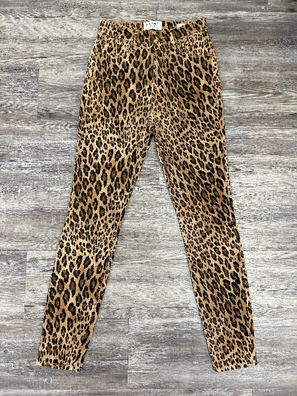 Animal Print Jeans Designer Frame, Size 2 Sophisticated Men's French