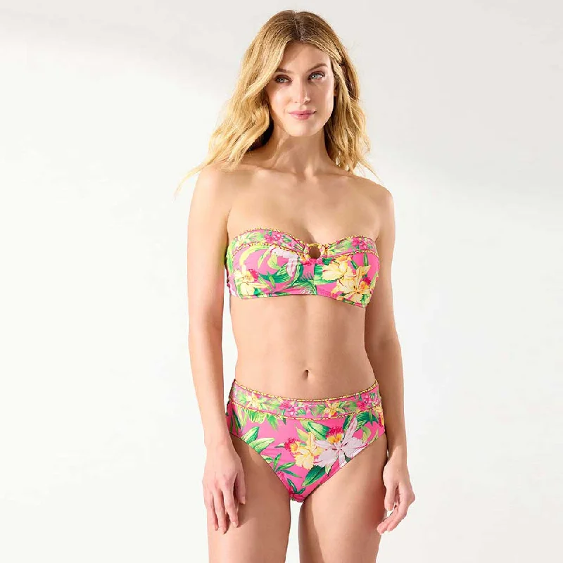 Tommy Bahama Orchid Garden Bandeau Top - Preppy Pink Tough Men's Military