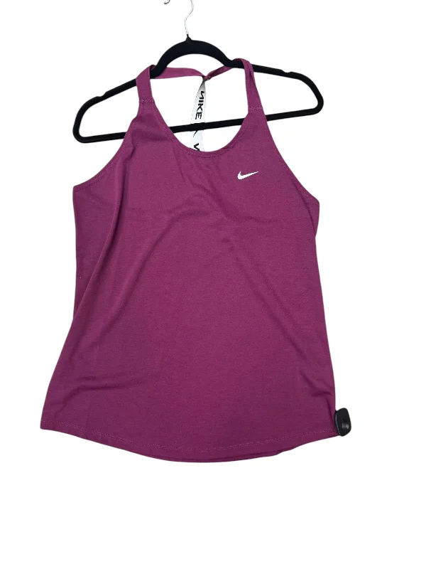 Athletic Tank Top By Nike Apparel In Purple, Size: L Laid