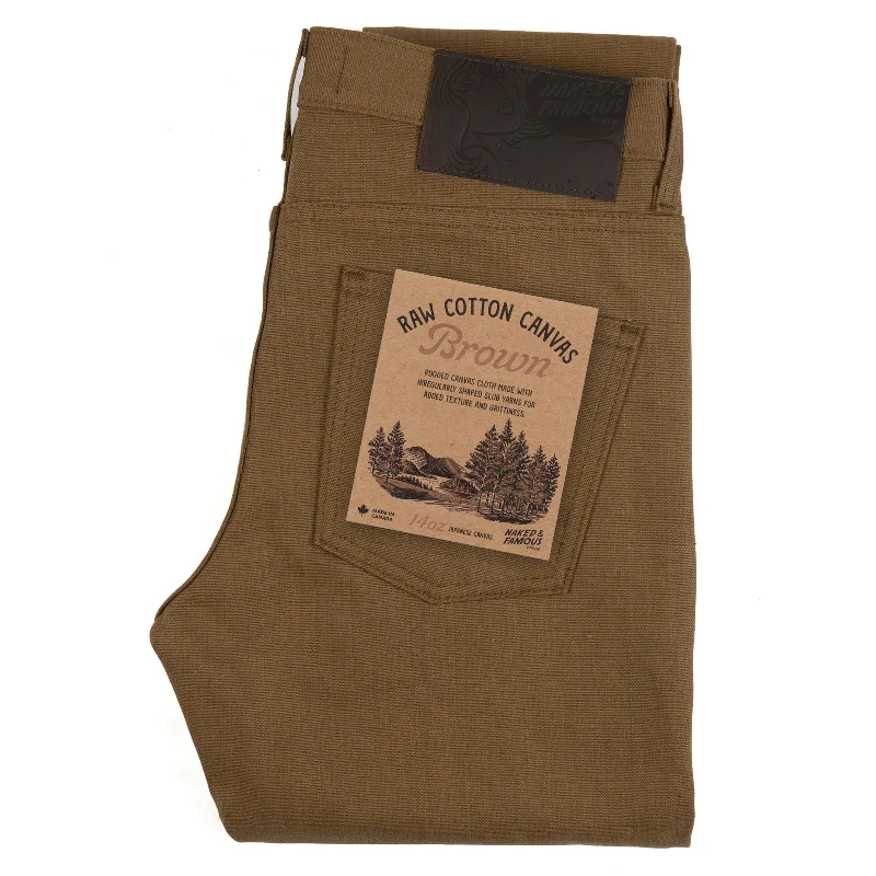 Super Guy - Raw Cotton Canvas - Brown Beach