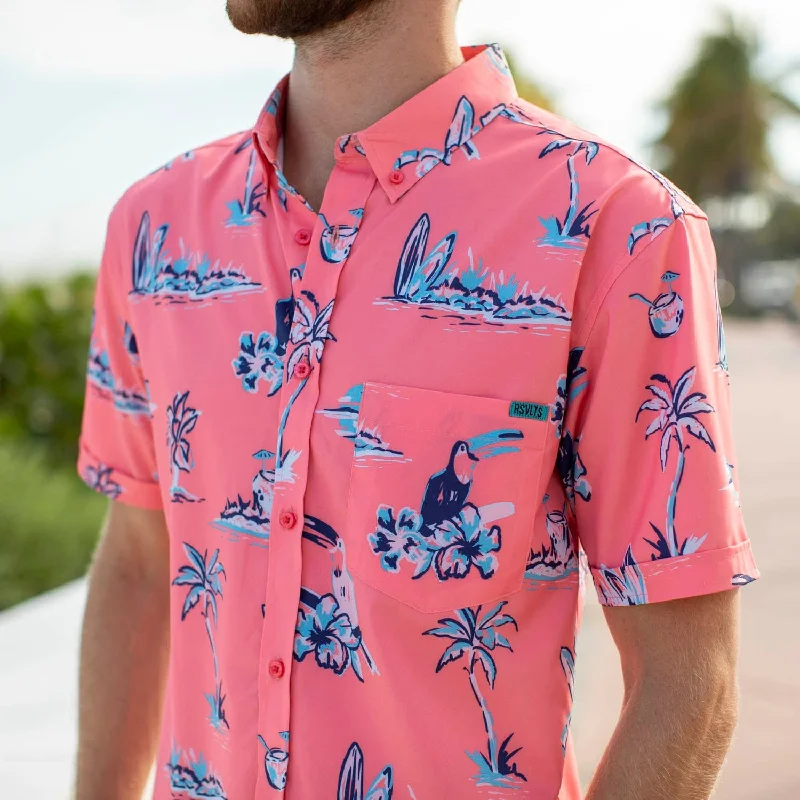 Toucans Are Better Than One – KUNUFLEX Short Sleeve Shirt Sophisticated Men's 