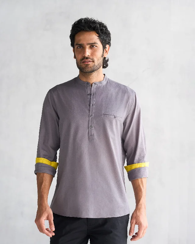 Pondicherry Shirt - Charcoal Refined Men's Hand