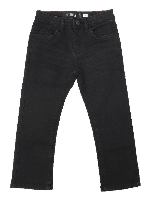 CULTURA Baby Boy's Elastic Waist Inside Toddler Jeans Trendy Men's Bucket