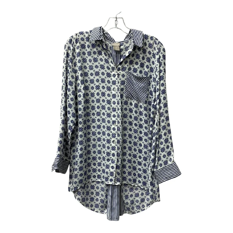 Top Ls By Chicos In Blue, Size:S Sporty Men's Athleisure 