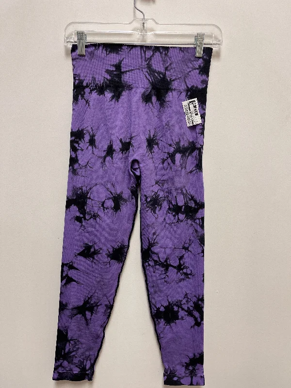 Athletic Leggings By Clothes Mentor In Black & Purple, Size: M Tough Men's Tactical