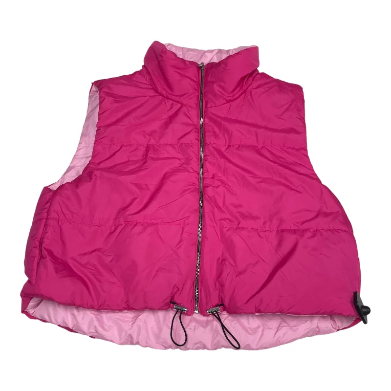 Vest Puffer & Quilted By Vine & Valley In Pink, Size: Xl