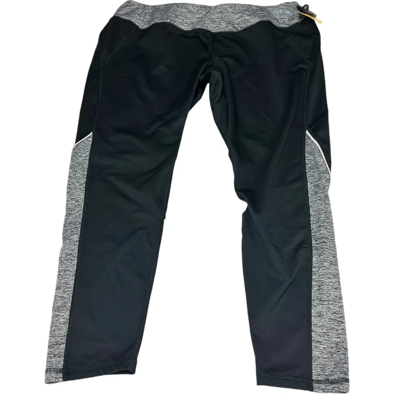 Athletic Leggings By Tek Gear In Black & Grey, Size: 1x Minimalist Men's Casual 