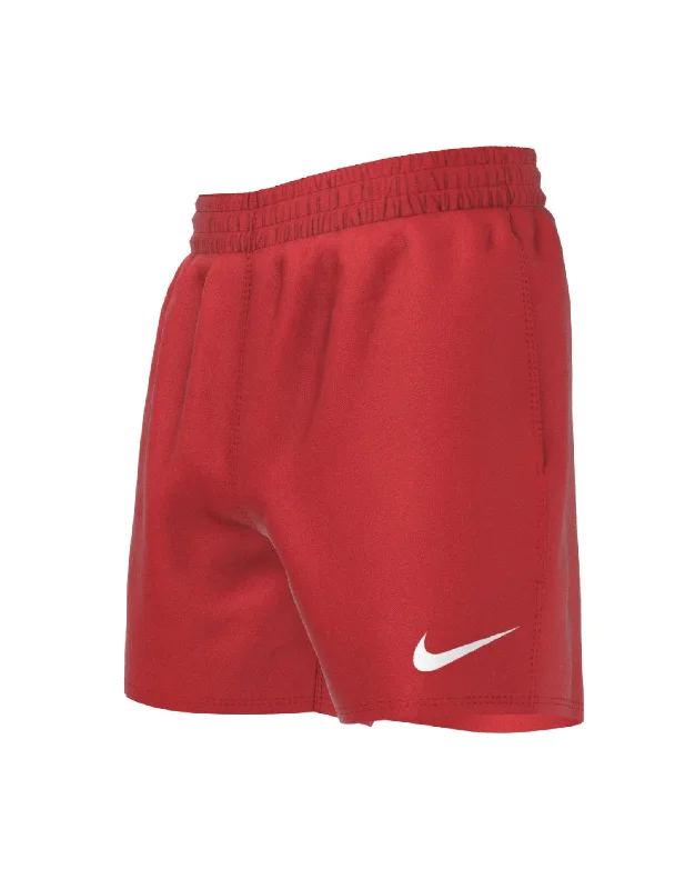 Boys Essential Lap 4" Volley Short University Red