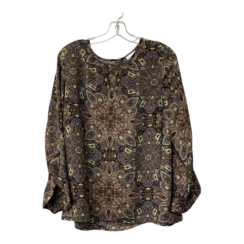 Top Ls By J. Jill In Purple, Size:M Sophisticated Men's French