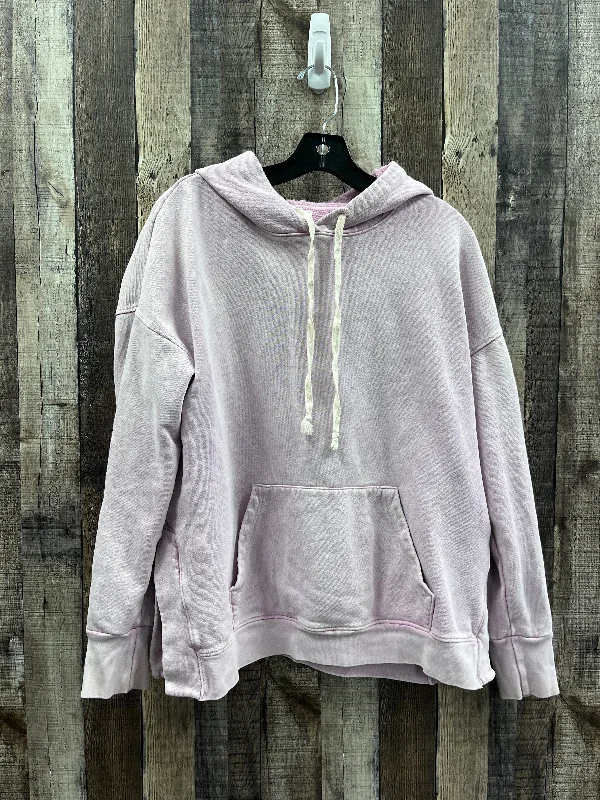 Sweatshirt Hoodie By Sundry In Purple, Size: M