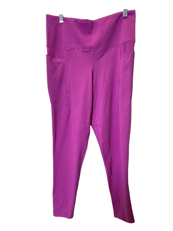 Athletic Leggings By Danskin In Purple, Size: L Vintage Men's 1970S Disco