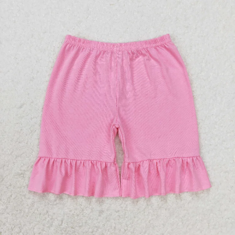 SS0356 Pink straight tube one lace shorts high quality wholesale kids clothing lots