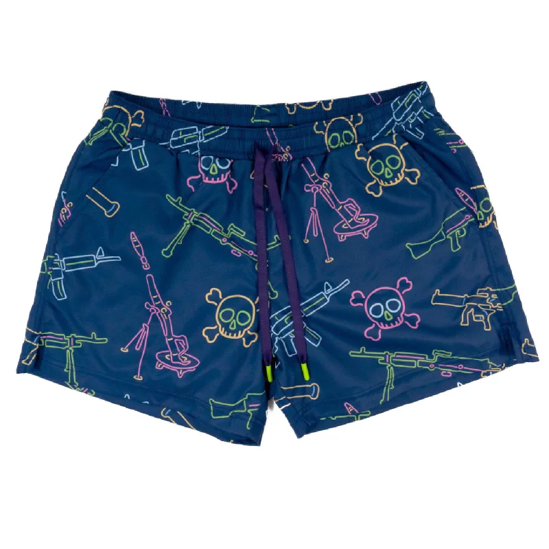 Swim Trunks - Neon Lights & Gun Fights Sporty Men's Tennis