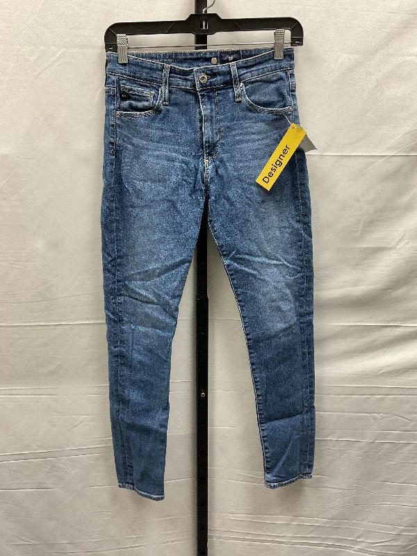 Blue Denim Jeans Designer Adriano Goldschmied, Size 2 Trendy Men's Bucket